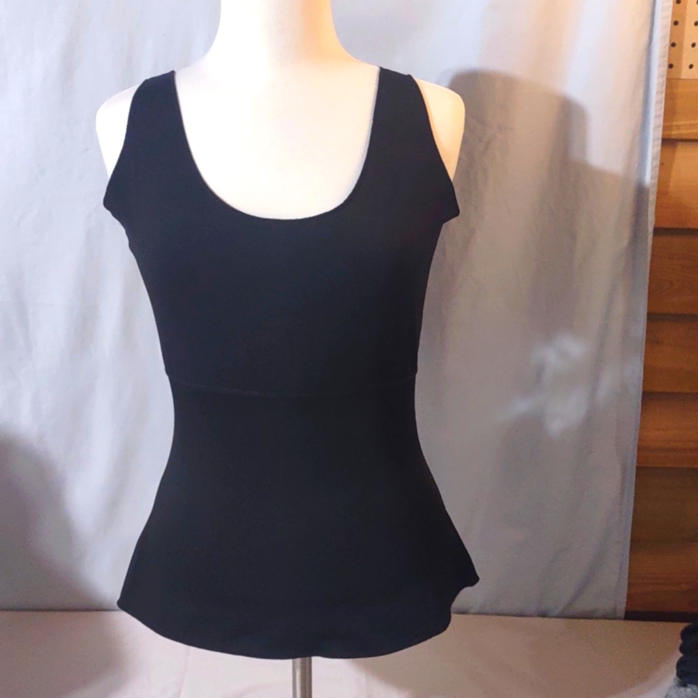 Black Spanx extra large tummy control tank top EUC